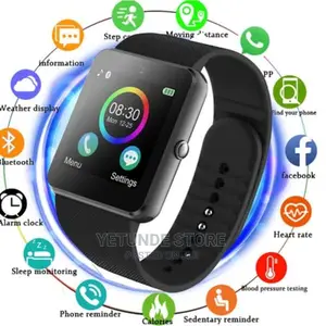 Smartwatch With Sim Memory Card Slots - Black