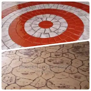 Mostly Stone Path Modern Stamps Floor