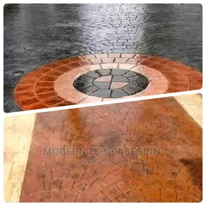 Mostly Stone Path Modern Stamps Floor