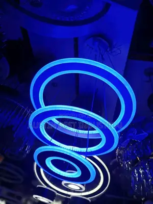Round Led Pendant Light With Three Rings