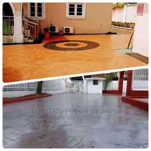 Mostly Masonry Modern Stamps Floor