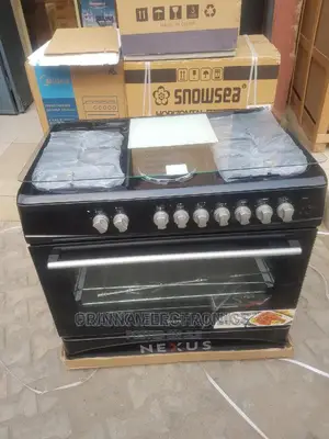 Brand-New Nexus(4+2)Standing Gas Cooker(Grill Oven)(Black)