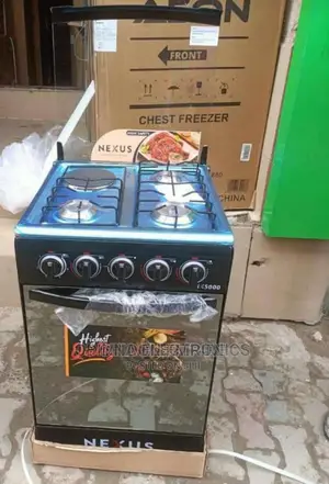 New NEXUS Gas Cooker-50x50-3gas+1electric/Oven Grill/Silver/