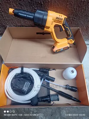 INGCO Lithium-Ion Cordless Pressure Washer 20V