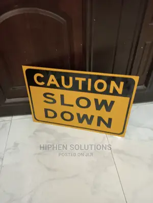 Slow Down Peestrian Traffic - Safety Sign