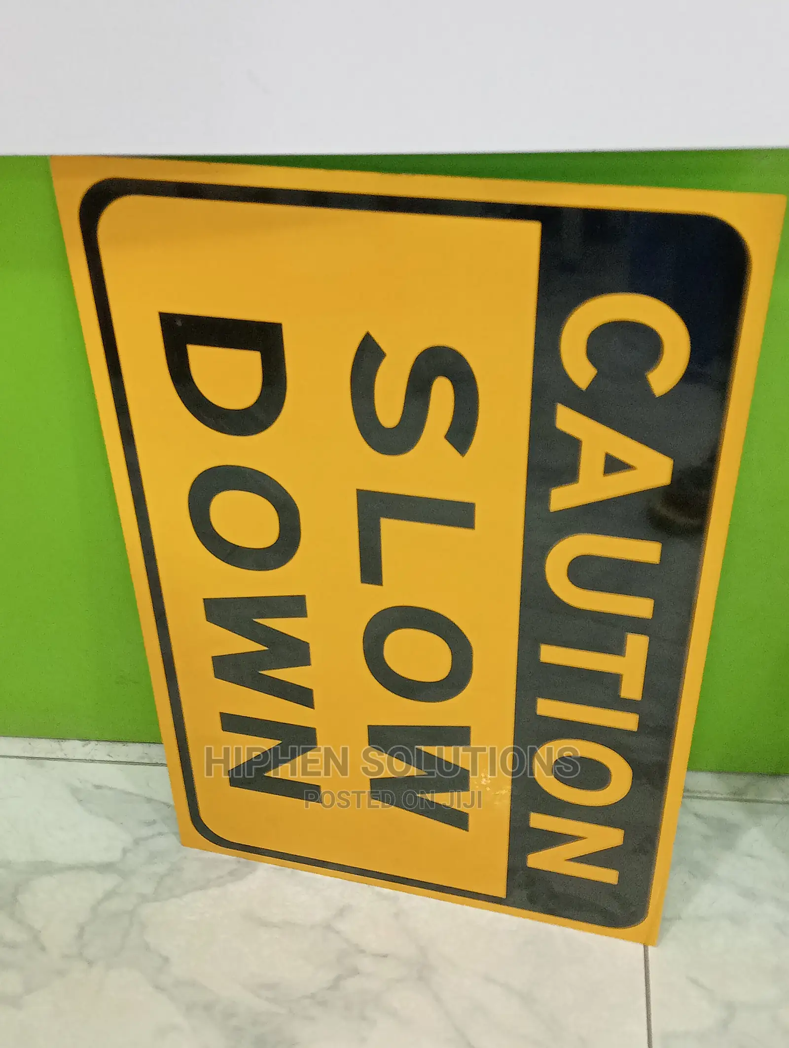 Caution Sign Down Pedestrian Traffic