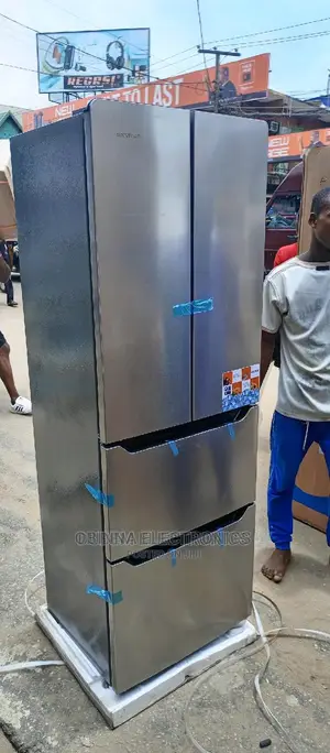 Brand New SKYRUN SIDE-SIDE Double Door Fridge/514l/Silver/