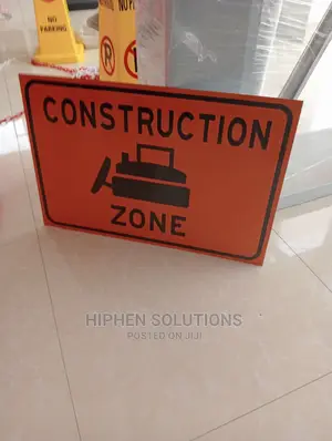 Warning Sign - Construction Zone 450 X 600mm