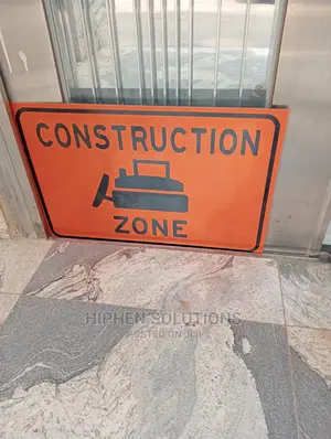 Roadwork Construction Zone Sign