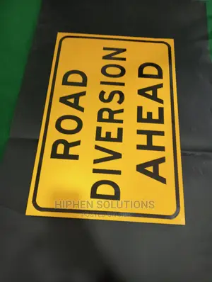 Divided Highway Ahead Warning