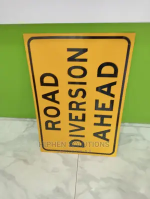 Quality Division Ahead Traffic Sign
