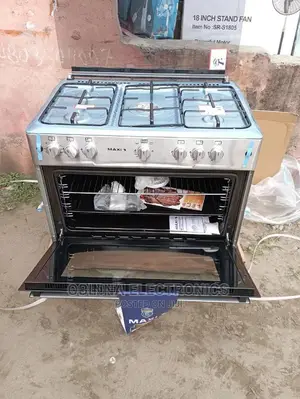 Brand New Maxi(60×90)-5borner ALL Gas Cooker (60*90) Silver/