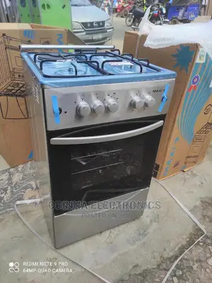 Brand New MAXI(50504BINOX)3+1)Standing Gas Cooker/Silver/