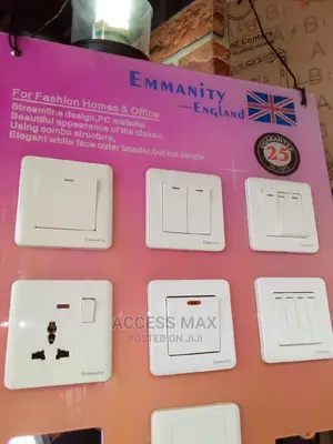 White Body 1gang Switch Socket