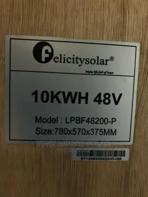 Felicity 10kwh 48v Ion Lithium Battery