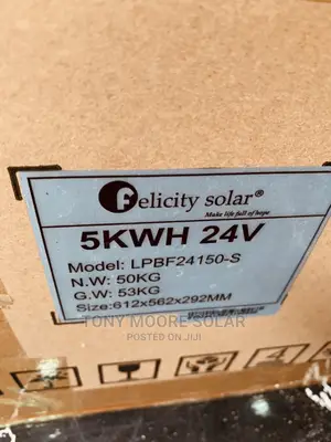 24v 5kwh Felicity Lithium Battery