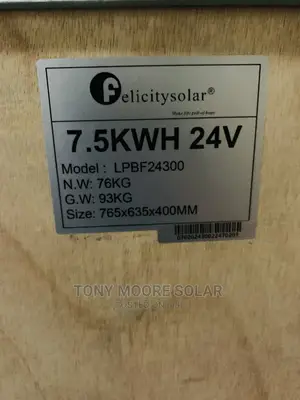 24v 7.5kwh Felicity Ion Lithium Battery