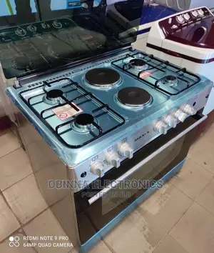 Brand New MAXI(4+2) Standing Gas Cooker (60*90)Silver Colour