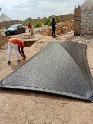 Single Black Net Carport Cover