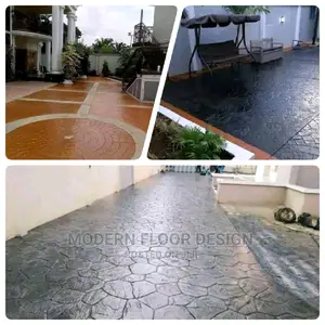 Mostly Bay Modern Stamps Floor