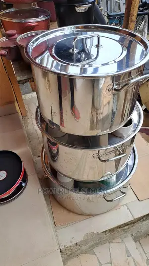 Stainless Pot of 3 Set for Home's/ Restaurants/ Food Vendors