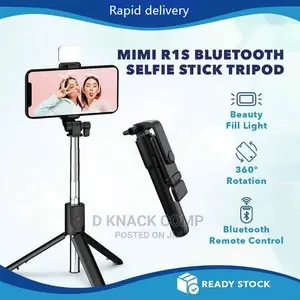 Selfie Stick With Led Light, Remote, Tripod for Live Videos