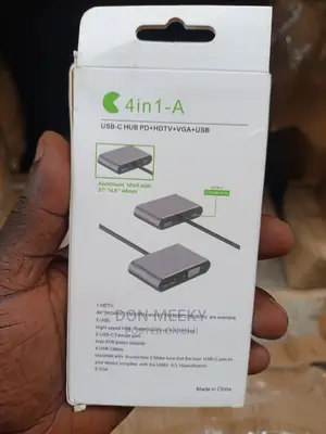 Usb-C to Hub Pd HDTV to Vga Adapter 4in1