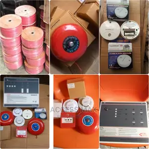 Completed System.. Fire Cable.. Smoke Detector.. Fire Panel