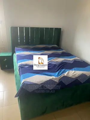 Quality High Back Rest Padded Bedframe With Bedside Drawers.