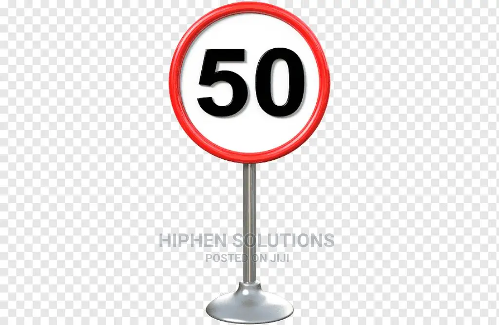 Traffic Minimum Speed Limit Sign