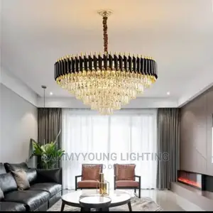 Quality Luxury Crystal Mounted Chandelier Light