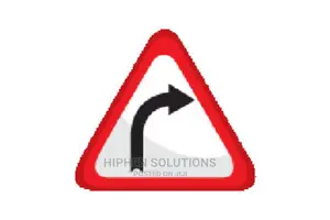 Road Signs - Warning Sign - Bend To Right