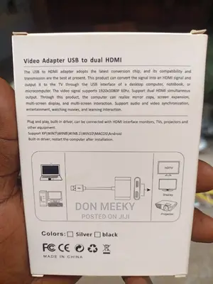 Video Adapter Usb3.0 To Dual HDMI Adapter
