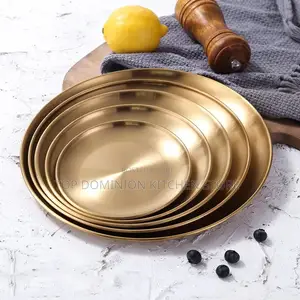 Round Gold Tray(5set)