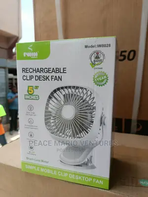 Original Iwin Rechargeable Clip Desk Fan With 1year Warranty
