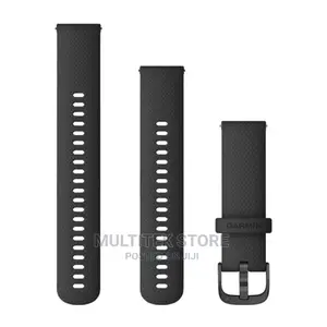 Garmin Quick Release Bands (22 Mm) - Black With Slate Hardwa