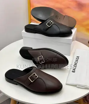 Original Balenciaga Leather Half Shoe