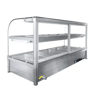SOLID Curved Glass Imported Bain Marie/Food Display Warmers