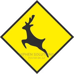 Warning Sign - Wild Animals Crossing