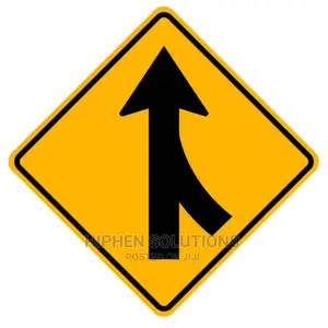 Portable Warning Signs - Merging Traffic Signs