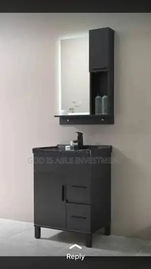 Black Executive Cabinet Basin