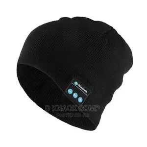 Beanie Cap Bluetooth Earphone - Black