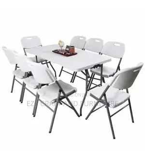 8 Seaters Banquet Foldable Table and Chairs