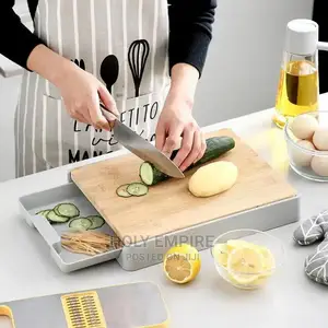 Kitchen Chopping Blocks With Storage Drain Storage Box
