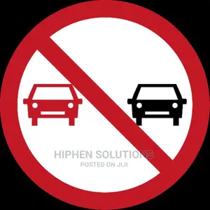 NO Overtaking Road Traffic Sign