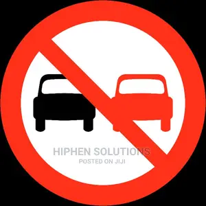 No Overtaking Allowed Sign