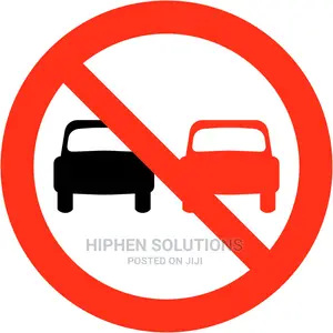 Overtaking Warning Sign