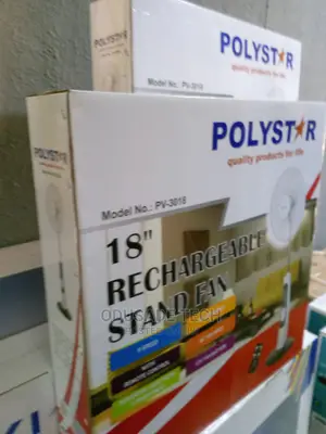 Polystar Pv-3018 Rechargeable Standing Fan 18inches