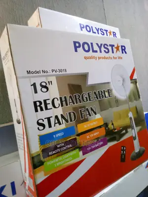 Pv-3018 Polystar Rechargable 18'' Stand Fan