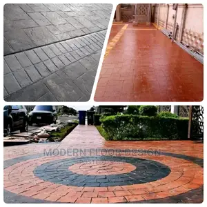 Up Fiber Modern Stamps Floor
